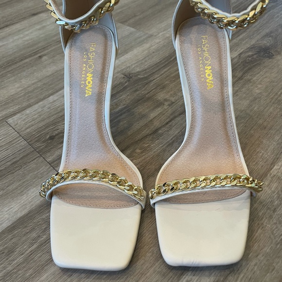 Ivory Chain Heeled Sandals by Fashion Nova - Picture 5 of 12